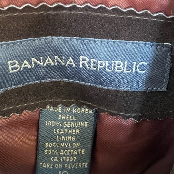 Banana Republic Dark Brown Leather Jacket - Picture 4 of 4